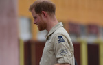 Prince Harry during his visit to Huambo, Angola