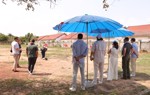 US Congressional staffers watch Cambodian HALO staff carry out demining activities