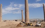 The minarets of the madrasa of Husain Baiqara, built by Sultan Baiqara in the 15th century