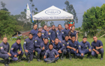 HALO staff from the Kwet Wala Indigenous Reserve pose as a group outside