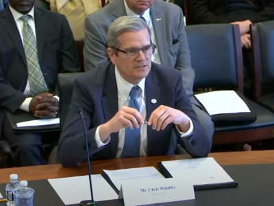 Chris Whatley speaks to the U.S. House of Representatives 