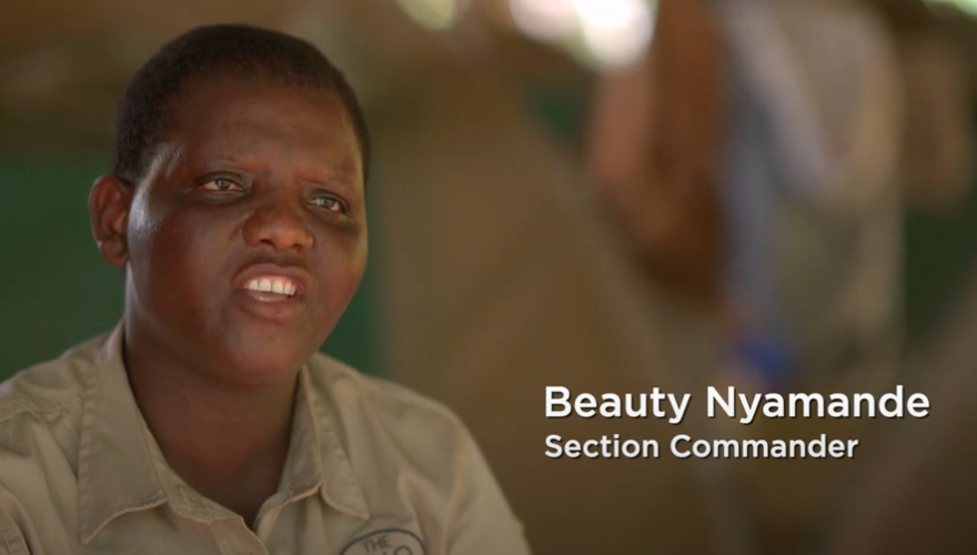 Beauty, HALO's section commander speaks in a piece to camera
