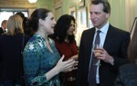 Guests celebrate The HALO Trust's 30th anniversary during a drinks reception at Dover House