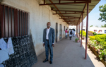 A teacher at Princess Diana School in Huambo
