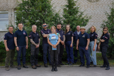 HALO staff member pose as a group outside