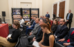 Hill staffers, US Army and HALO staff attend a Caucus briefing at the Hill