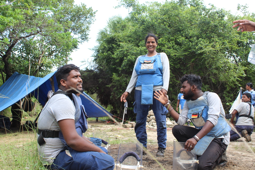 HALO team working in Sri Lanka