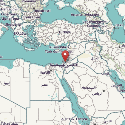 Map of West Bank 