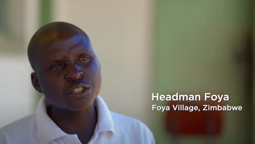A man speaks in a piece to camera