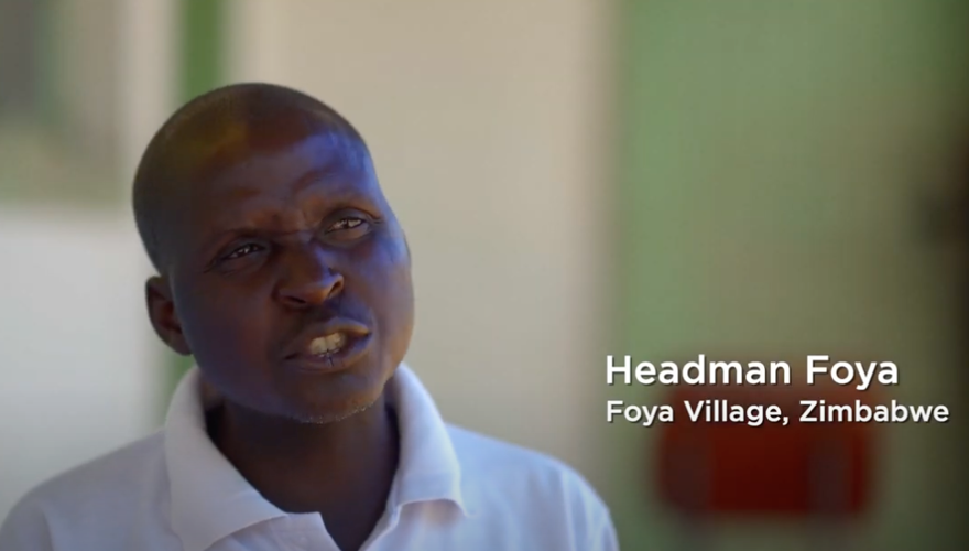 A man speaks in a piece to camera