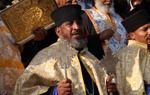 Clergy member during the Epiphany Celebrations at the River Jordan dressed in traditional robes