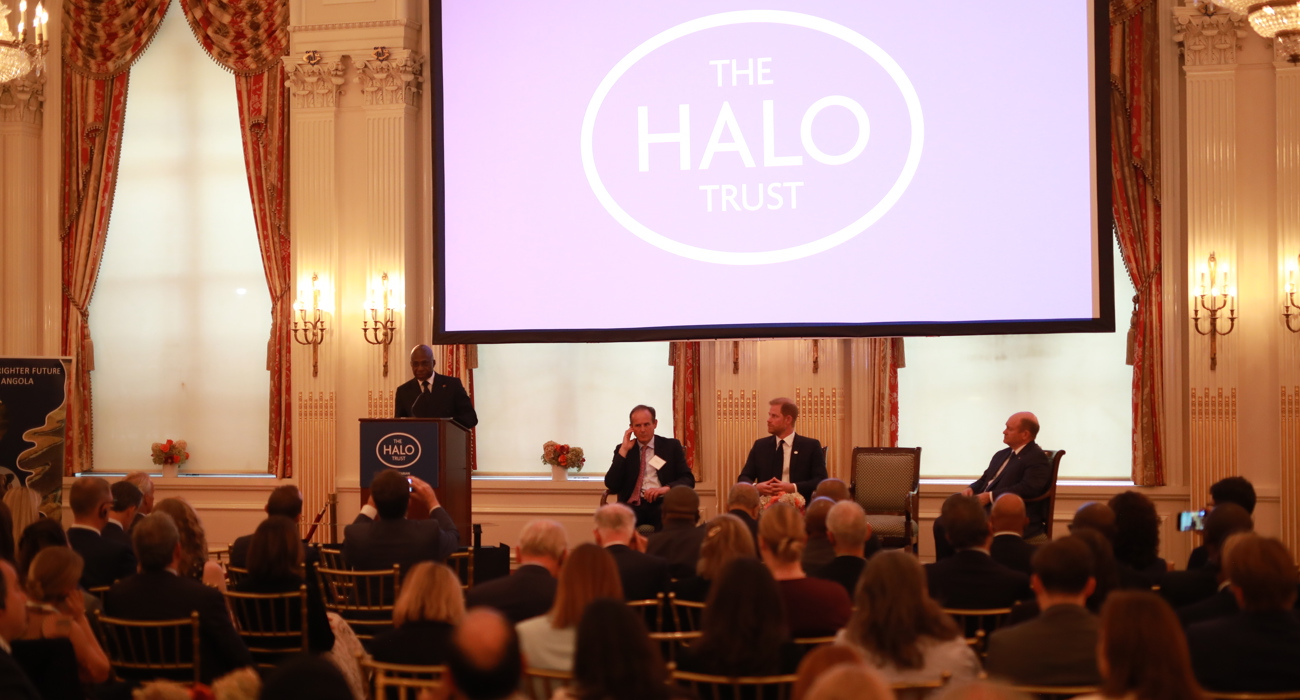 The panel at The HALO Trust UN Event discussing landmine clearance in Angola