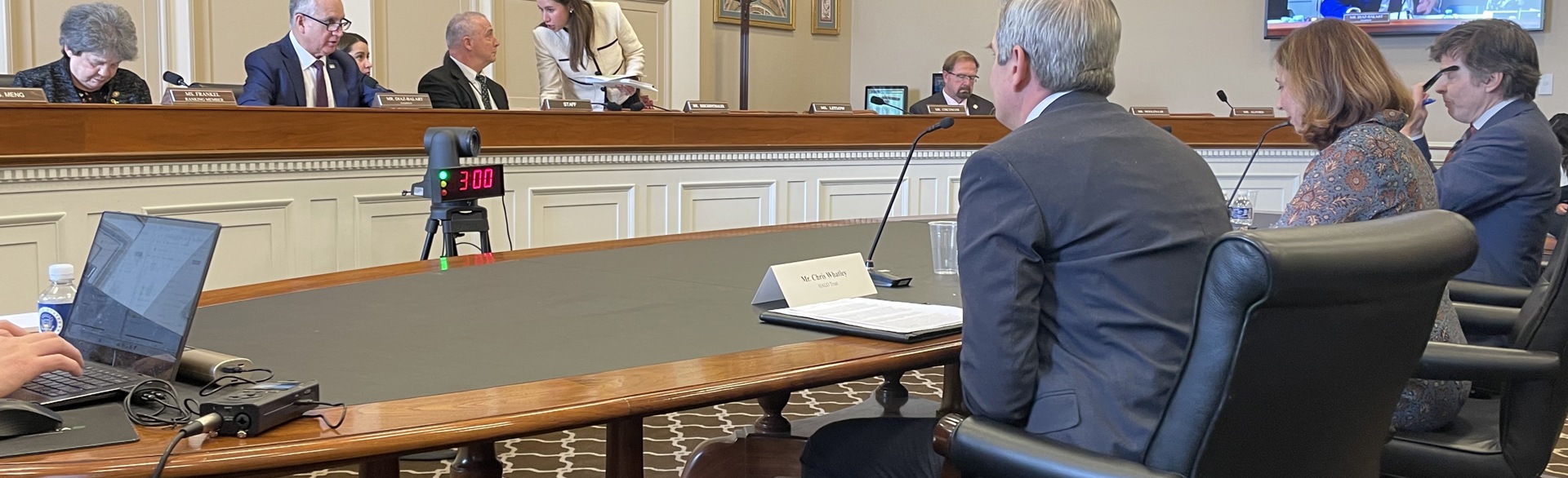Chris Whatley speaks to the U.S. House of Representatives 