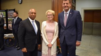 Members from the UXO/demining caucus pose together