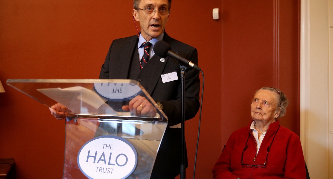 Guests at The HALO Trust memorial service, in Chelsea Old Church, London