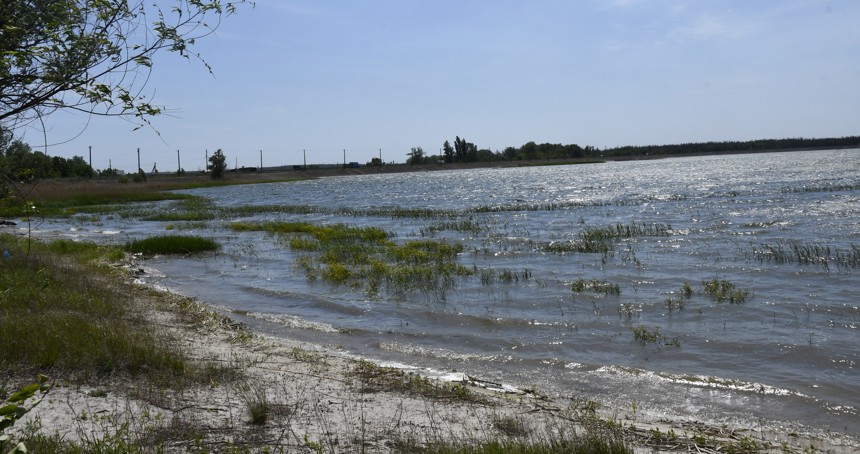 The banks of the Siverskyi Donets river