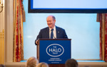 A man delivering a speech at The HALO Trust UN Event