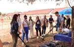 US Congressional staffers watch and participate in a metal detector demonstration