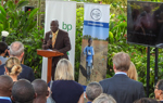 Dr. Adriano from the National Demining Commission of Angola (CNIDAH) at the bp Angola grant signing ceremony in Luanda