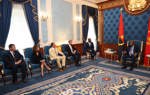 The Duke of Sussex with the president of Angola, the CEO of The HALO Trust and other officials
