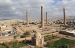 The minarets of the madrasa of Husain Baiqara, built by Sultan Baiqara in the 15th century