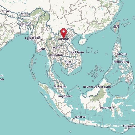Map of Laos