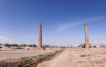 The minarets of the madrasa of Husain Baiqara, built by Sultan Baiqara in the 15th century